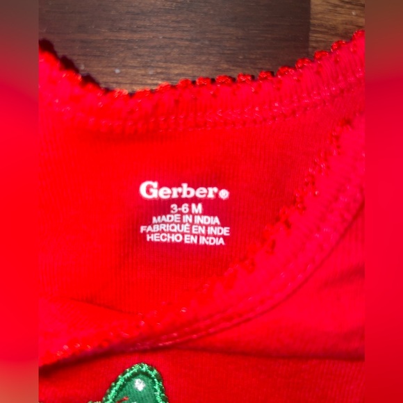 3-6M Baby Girl Christmas Long Sleeve Body Suits (Set of 2) - Picture 6 of 12